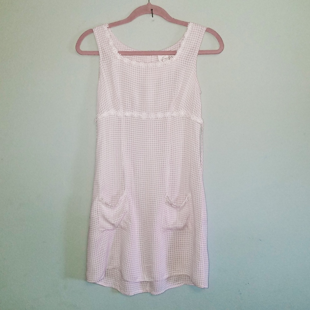 Finesse Vintage 90's Spring Dress Ginham size S